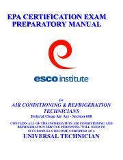 EPA608prepmanual Pdf For AIR CONDITIONING REFRIGERATION TECHNICIANS