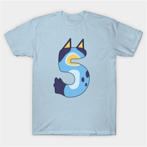 Bluey Fifth Birthday Shirt Bluey T Shirt Teepublic
