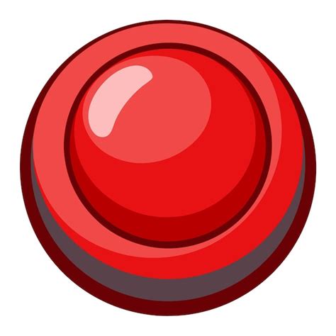 red trigger button vectors illustrations