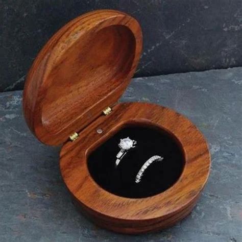 Brown Wooden Round Ring Box At Rs 150piece In Bijnor Id 14045716788