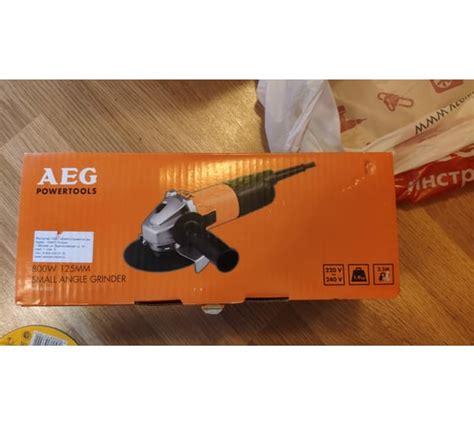 Угловая шлифмашина AEG WS 8-125 4935451402 - выгодная цена, отзывы ...