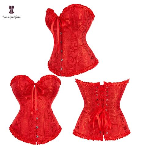 Body Shapewear Costumes Sexy Lingerie Women Pleated Corset Lace Trimmed Corsets And Bustiers
