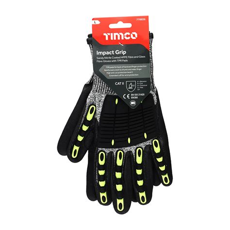 Timco Impact Cut Glove Sandy Nitrile Coated Hppe Fibre And Glass