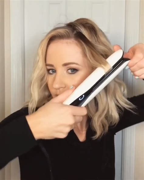 Beach Waves With Flat Iron Video Tutorial [video] Short Hair Waves