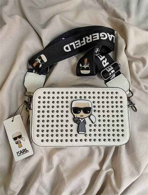Сумка женская karl lagerfeld белая (карл лагерфельд, сумочка, клатч ...