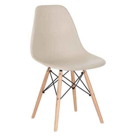 Kit Cadeiras Charles Eames Eiffel Dsw Base De Madeira Clara Nude Madeiramadeira