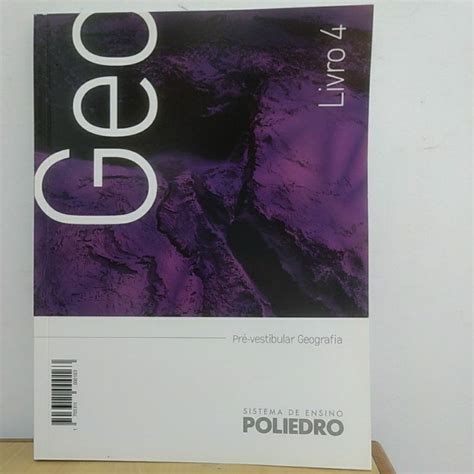 Livro Pré vestibular Poliedro 2017 Geografia Livro 4 Shopee Brasil