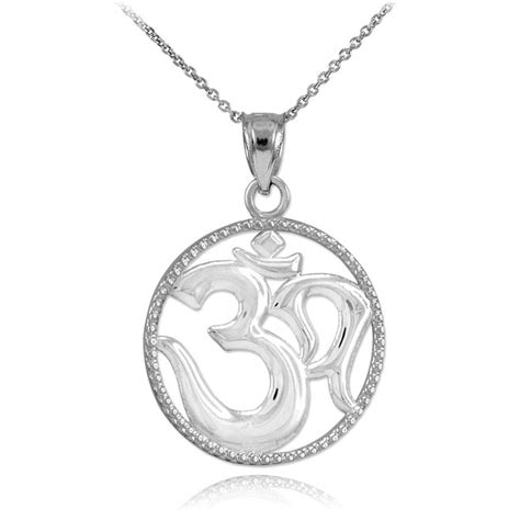 Two Tone Gold Om Symbol Pendant Necklace Om Pendants