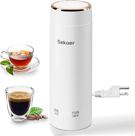 Amazon Sekaer Mini Travel Portable Electric Kettle Small Tea Kettle Hot Water Boiler