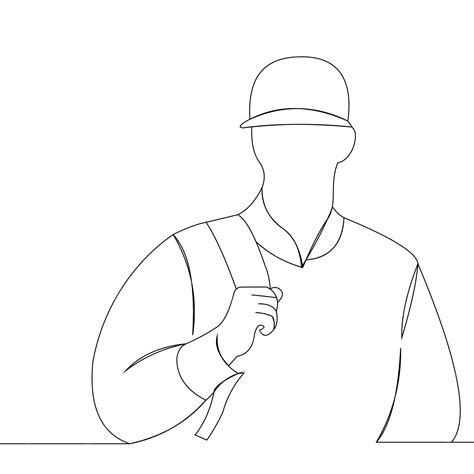 Premium Vector | Stylish continuous line wear hat