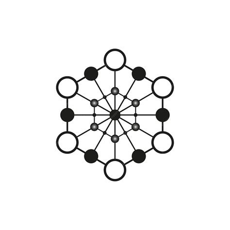 Premium Vector | Molecule icon for scientists Network and connection of