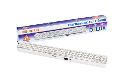 Аварийный светильник с аккумулятором DELUX REL-901 6W 90LED – фото ...