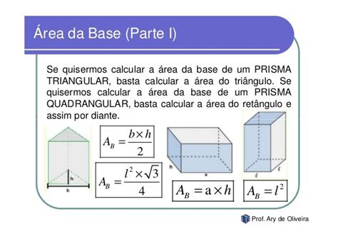 Area Do Prisma Retangular