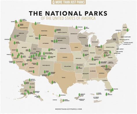 Printable List Of National Parks