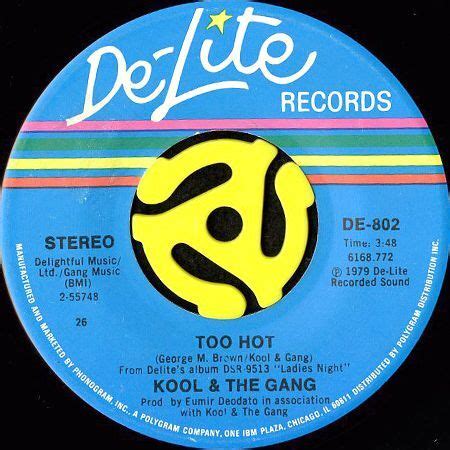 KOOL THE GANG TOO HOT S VINYL PRESS Breakwell Records