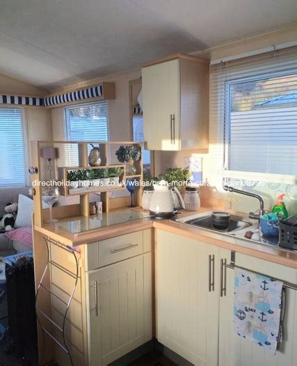 Caravan for hire on Bryn Morfa Holiday Park in Conwy, North Wales.