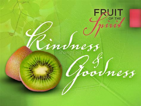 Kindness And Goodness Fruit Of The Spirit Powerpoint Template