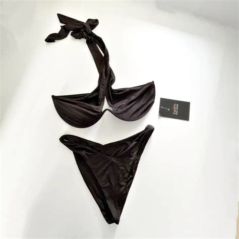 Naked Wardrobe Swim Nwt Naked Wardrobe Swim Black Underwire Bikini Poshmark