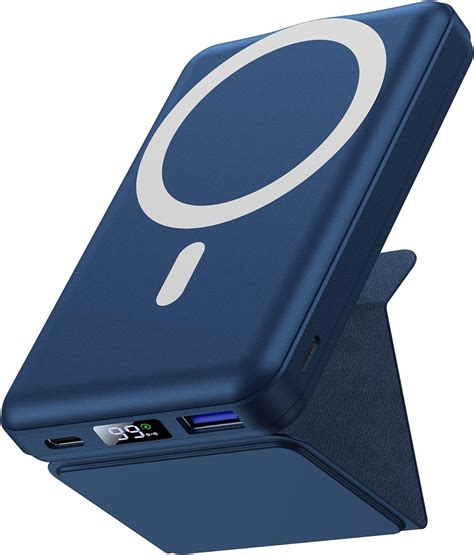 Yiisonger Magnetic Wireless Power Bank 10000mAh, Foldable Small ...