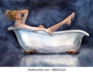 689 Watercolor Naked Woman Images Stock Photos Vectors Shutterstock