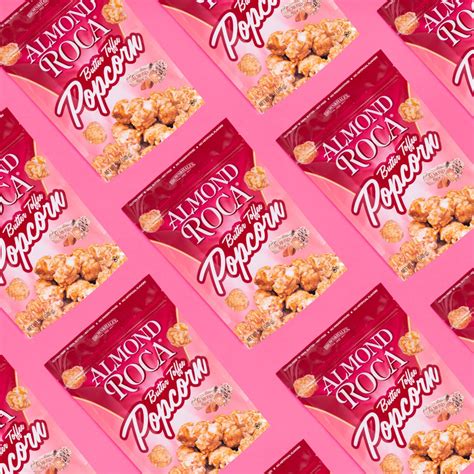 Gourmet Almond Roca Butter Toffee Flavored Popcorn Sweet And Crunchy