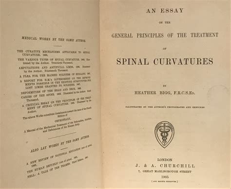 An Essay on the General Principles of the Treatment of Spinal