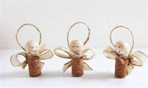 Wine Cork Angels Christmas Ornaments Easy Christmas Diy Diy