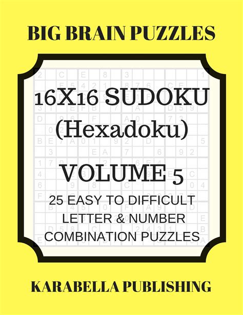 Hexadoku Sudoku 16x16 16x16 Sudoku Sudoku Print Mega Sudoku Digital