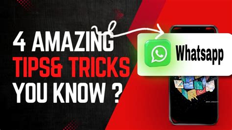 Whatsapp Tricks Amazing Whatsapp Tricks You Should Know Youtube