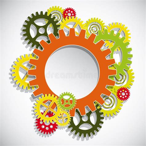 Gears background stock vector. Illustration of mechanical - 25695606