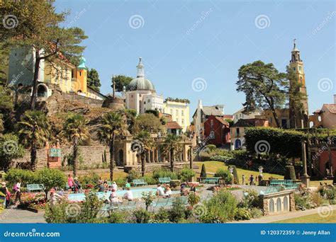 Portmeirion Village In Gwynedd North Wales Editorial Stock Image