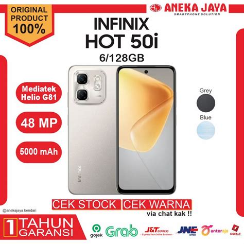 Jual Infinix HOT 50i 6GB 128GB Baru Segel Asli Pabrik Dan Garansi Resmi Shopee Indonesia