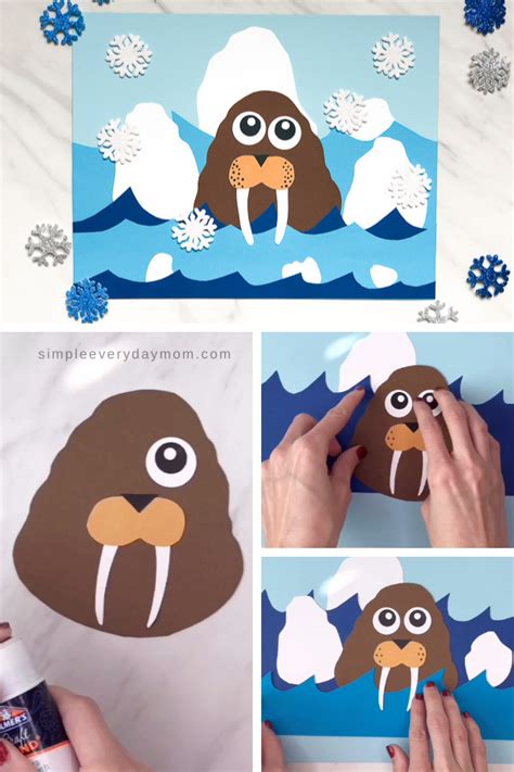 Walrus Arctic Animal Craft For Kids Free Template Arctic Animals