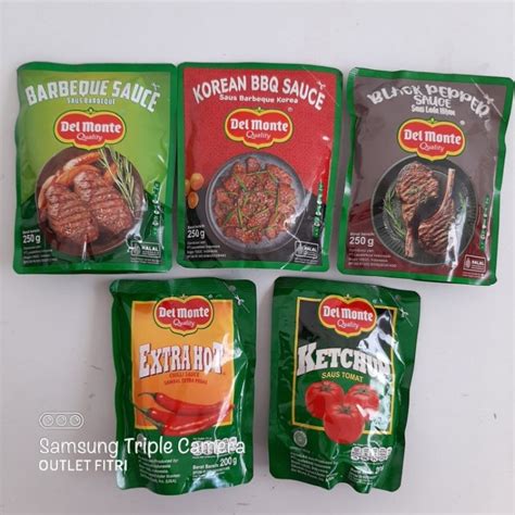 Del Monte Tomato Sauce Extra Hot Taste Chilli Bbq Blackpepper Korean Bbq