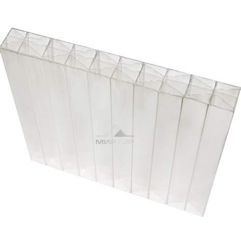 Купить сотовый поликарбонат 32 мм - цена за лист на прозрачный и цветной