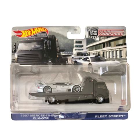 Hot Wheels Team Transport 1997 Mercedes Benz CLK GTR Fleet Street Shopee Thailand