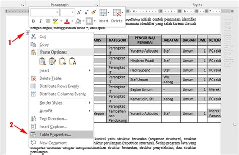 Cara Membuat Tabel Landscape Di Ms Word Tutorial Lengkap