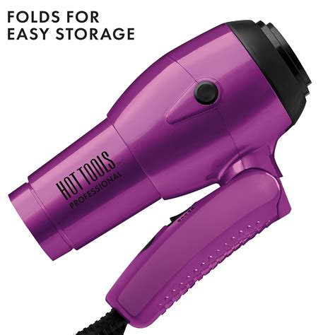 Secador de pelo para viaje de Hot Tools Professional ht W iónico con mango plegable y