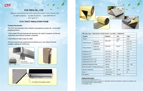 Hvac Insulation Cyg Tefa Cross Linked Pe Foam Leading Brand In China