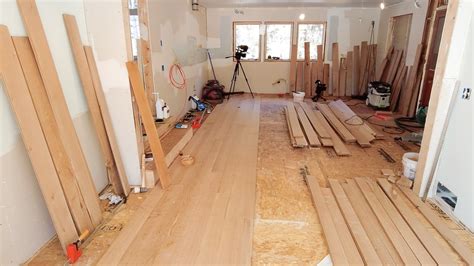 Installing The Wide Plank White Oak Flooring I Made Matt Cremona