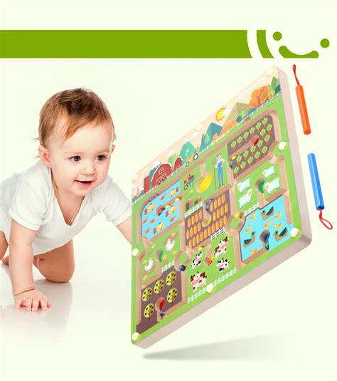 Магнитная шариковая ручка лабиринт ферма тема родитель-ребенок игры ...