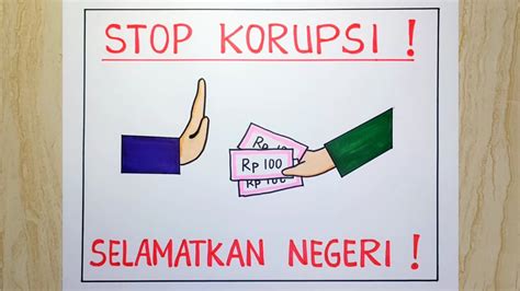 Cara Membuat Poster Anti Korupsi Yang Mudah Youtube