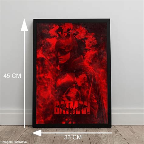 Quadro The Batman 2022 Filme Pattinson C Moldura 45x33 A3 Elo7