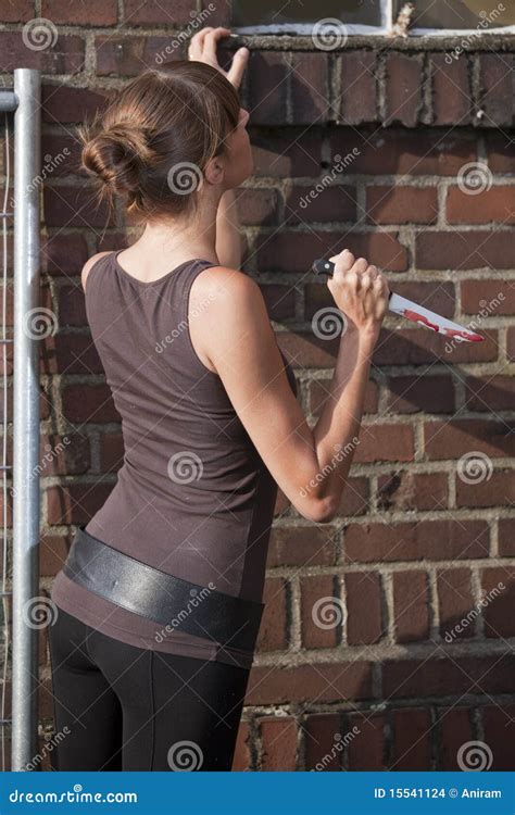 Woman With Knife Stock Photo Image Of Murderer Crime 15541124