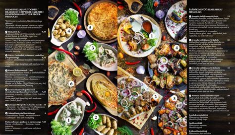 Меню ресторана Armudu, Таллин, Nõmme tee 101a