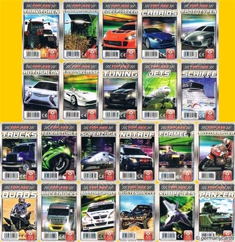 S Quartett Kartenspiele Ass Quartettserie Germanycards