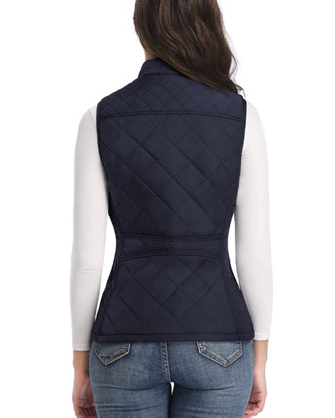 Art3d Womens Vests Padded Lightweight Vest For Women Stand Collar