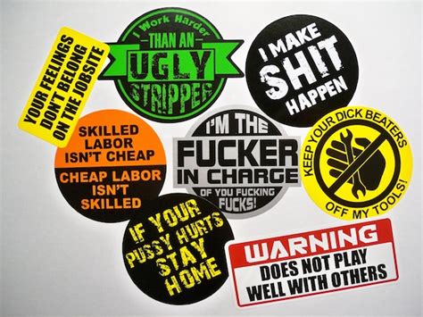 Hard Hat Helmet Stickers