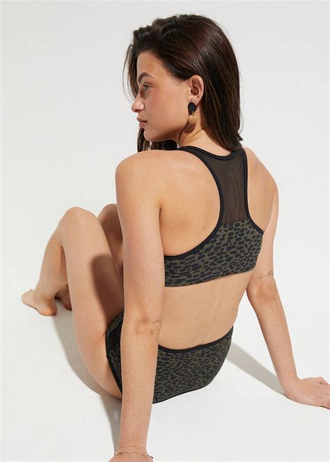 Bikini bustier 2 części z kieszenią na protezy z poliamidu z recyklingu cena 147 99 zł