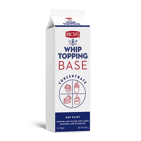 Whip Topping Base Products Toppings Icings Rich Products Australia